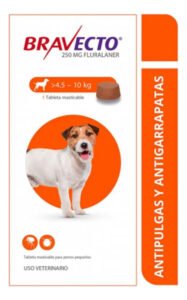 Bravecto Dog Flea Control 4,5 a 10 kg x 1 comprimido