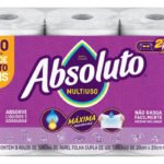 Papel Toalha Absoluto Multiuso 360 Folhas Com 3 Unidades