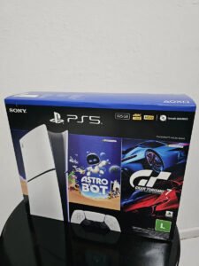 Console Playstation®5 Slim Digital – Pacote Astro Bot E Gran Turismo 7 – Branco