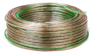 Fio Paralelo 2×1,5 100% Cobre Cabo Alto Falante 5 Metros Cristal Som Automotivo