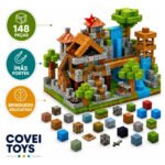 Kit 148 Blocos Imã Magnéticos Construção Montar Empilhamento Cubo Infantil Brinquedo Educativo Covei Toys