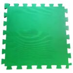 Tatame 1,00×1,00 10mm (economico) Cor Verde Liso