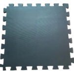 Tatame 1,00×1,00x10mm Com Encaixe Preto