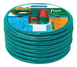 Mangueira De Jardim Tramontina Flex 10 Metros Cor Verde
