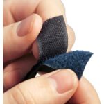 Fita Fecho Com Adesivo 20mm X 5mts Macho E Fêmea Cor Preto