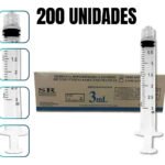 Seringa 3ml Sr Sem Agulha Bico Luer Lock Rosca Caixa 200 Un Capacidade em volume 3 mL
