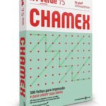 Papel Chamex A4 75g Colors 500 Folhas Verde Com 10 Pacotes