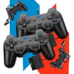 Kit 2 Controles Para Ps2 Com Fio Analógico Joystick Manete – Crowley