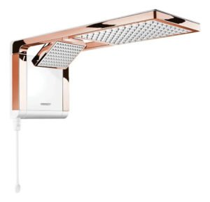 Chuveiro Acqua Duo Branco Rose Gold 7800w Lorenzetti Cor Branco/Rose gold Potência 7800 W