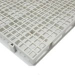10pc Palete Estrado Plástico Branco 2,5x25x50 Cm