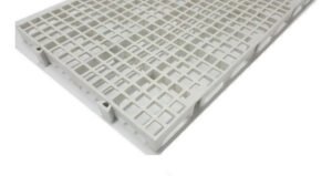 10pc Palete Estrado Plástico Branco 2,5x25x50 Cm