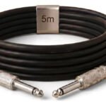 Cabo de Áudio Mono P10 para P10 5 Metros Profissional Conectores Metálicos Reforçados Alta Resistência Transmissão Estável Som de Qualidade para Instrumentos Amplificadores e Mesas Brasiliana Tech