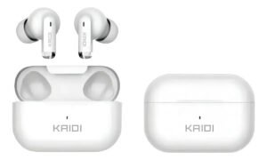 Fone Bluetooth 5.4 Sem Fio Tws Kaidi Kd780 Graves Potentes Branco