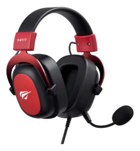 Headset Gamer Havit H2002d Fone de ouvido over-ear gamer Vermelho Compatível com PS4/PS5/xbox/One/Series/pc