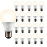 Kit 20 Lampada Led 9w Bulbo Pera 3000k Branco Quente Amarela Alta Potência Bivolt 110v 220v Goodlux