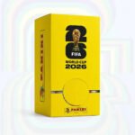 Caixa Amarela (Dispenser) – 100 Envelopes (700 figurinhas) Copa Do Mundo World Cup 2026 Panini Original – 100 Pacotinhos