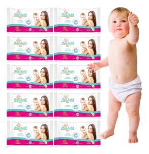 Toalhas Umedecidas Meu Bebê Ultra Premium Hipoalergênicas Kit 10×50