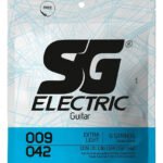 Encordoamento para Guitarra Elétrica SG de Níquel Extra Leve 09