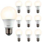 Kit 10 Lampada Branco Quente 9w Bulbo Amarela 3000k Bivolt 110v 220v Goodlux