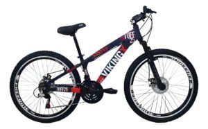 Bicicleta Aro 26 Vikingx Tuff X-25 Grau Freeride Vmaxx Rl Cor Laranja/roxo Tamanho Do Quadro 13.5