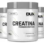 Kit 3x Creatina Monohidratada 100% Pura 300g – Dux Nutrition Sabor Without Flavor