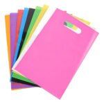 Kit 100 Un Sacolas Plásticas Boca Palhaço 30×40 Alça Vazada Cor Rosa