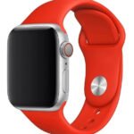 Pulseira Sport Para Apple Watch 38mm 40mm 42mm 44mm Cor Vermelho