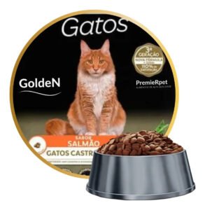 Ração Seca Golden Gatos Castrados Salmão 6kg Premium Especial