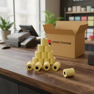 Directpaper 80mm X 40m 30 Bobina Papel Térmico 80×40 Pdv Amarelo