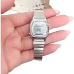 Relógio Casio Feminino La670 Cinza Vintage Tamanho Mini